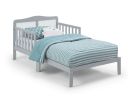 Birdie Toddler Bed Light Gray/White - as Pic