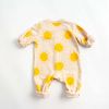 Baby Cartoon Sun Pattern Snap Button Long Sleeved Romper In Spring & Autumn - 66 (3-6M) - Yellow