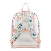 Eastsport Unisex Childrens Clear Backpack with Pencil Case 2-Piece Set Pink Flower Print - Eastsport