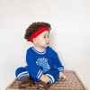 Red children's funny wig hat - Red