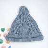 Gray Cute Knitted Pointed hat for Boys Girls - Gray