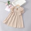 Baby Solid Color Ruffle Design Simple Style Summer Dress - 90 (12-24M) - Green