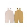 Baby Boy And Girl Solid Color Thickened Loose Comfy Romper - 73 (6-9M) - Apricot