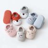 Baby Cartoon Animal Embroidered Graphic Cotton Filling Design Warm Toddle Shoes - Insole Length 11.00 cm - Red