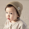 Khaki baby toe cap knitted hat - Khaki