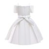 Baby Girl Solid Color Sling Princess Fashion Dress Children's Formal Dress - 100 (2-3Y) - White