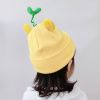 1-6Y Girls Boys Cute Rabbit Knitteed Hat - Yellow - 1 6Y