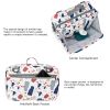 Waterproof baby print stroller bag storage hanging bag diaper bag mother and baby mommy bag - Mommy Bag-Colorful Stone