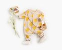 Baby Cartoon Sun Pattern Snap Button Long Sleeved Romper In Spring & Autumn - 66 (3-6M) - Yellow