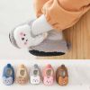 Baby 3D Cartoon Bear Patched Pattern Non-Slip Warm Shoes - Insole Length 11.00 cm - Pink