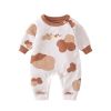 Baby Cartoon Graphic Quality Handknit Design Fashion Jumpsuit - 59 (0-3M) - Brown